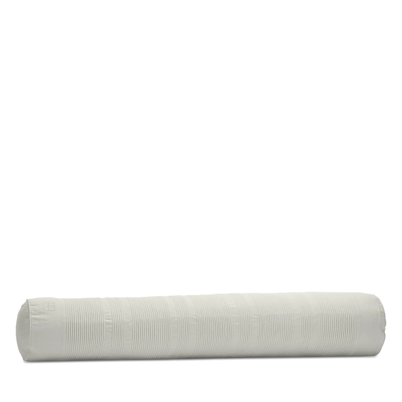 Boll & Branch Fluted Decorative Bolster Pillow With Insert In Mist