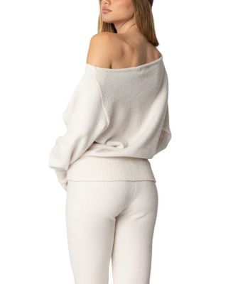 Plush Oversized Asymmetric Sweater