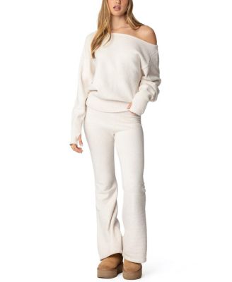 Plush Oversized Asymmetric Sweater