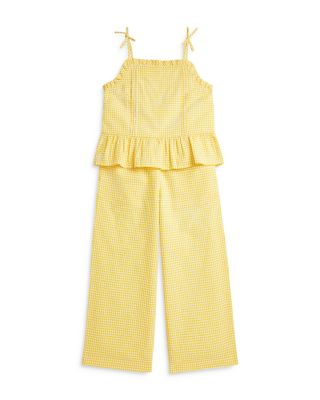 Polo Ralph Lauren - Girls' Gingham Seersucker Top & Pant Set - Little Kid, Big Kid