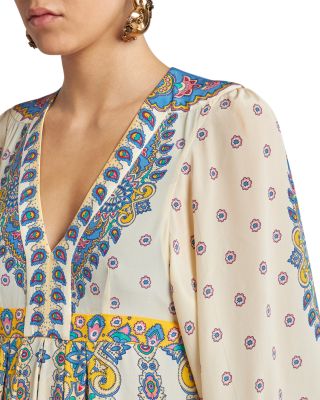 Silk Printed Maxi Dress