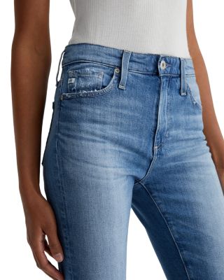 Farrah Mid Rise Boot Crop Jeans in Iris