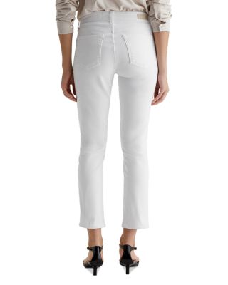 Mari Mid Rise Crop Jeans in Gallery White