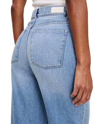Aura Hepburn Wide Leg High Rise Jeans in River Bank