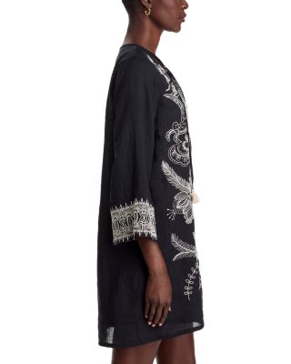 Embroidered Shift Dress