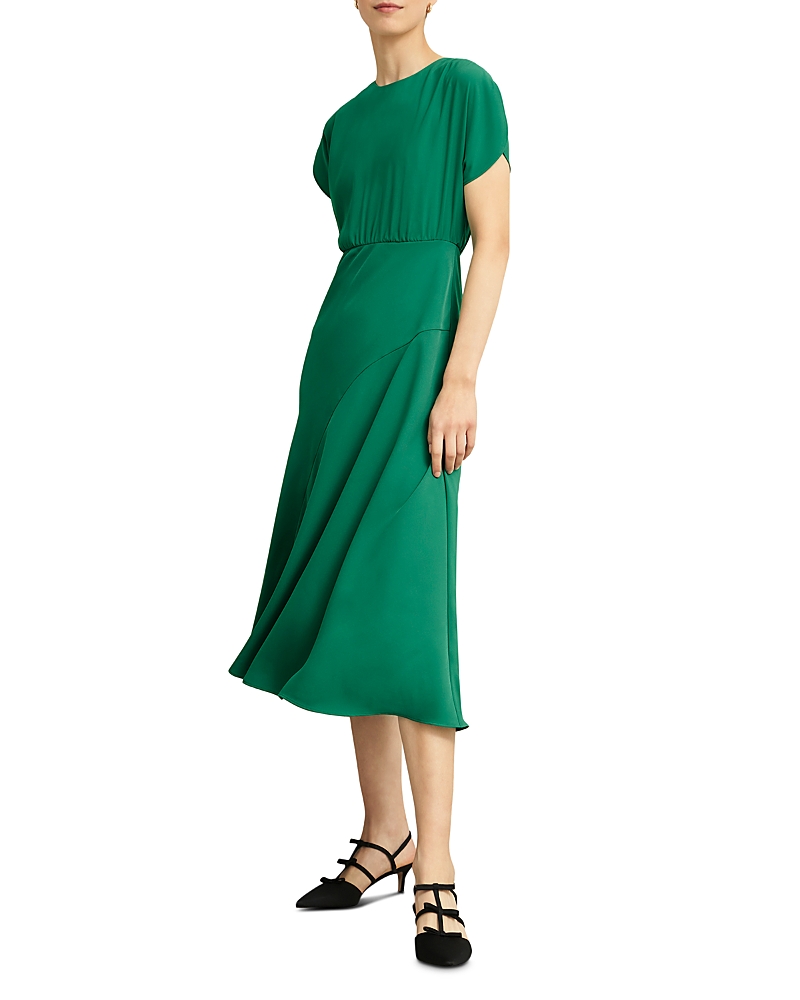 Hampton Midi Dress In Viridian Green Hampton Midi Dress In Viridian Green