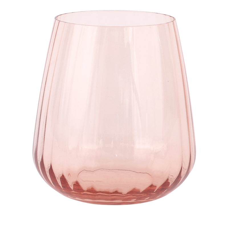 Vietri Francesca Double Old Fashioned Glass In Blush