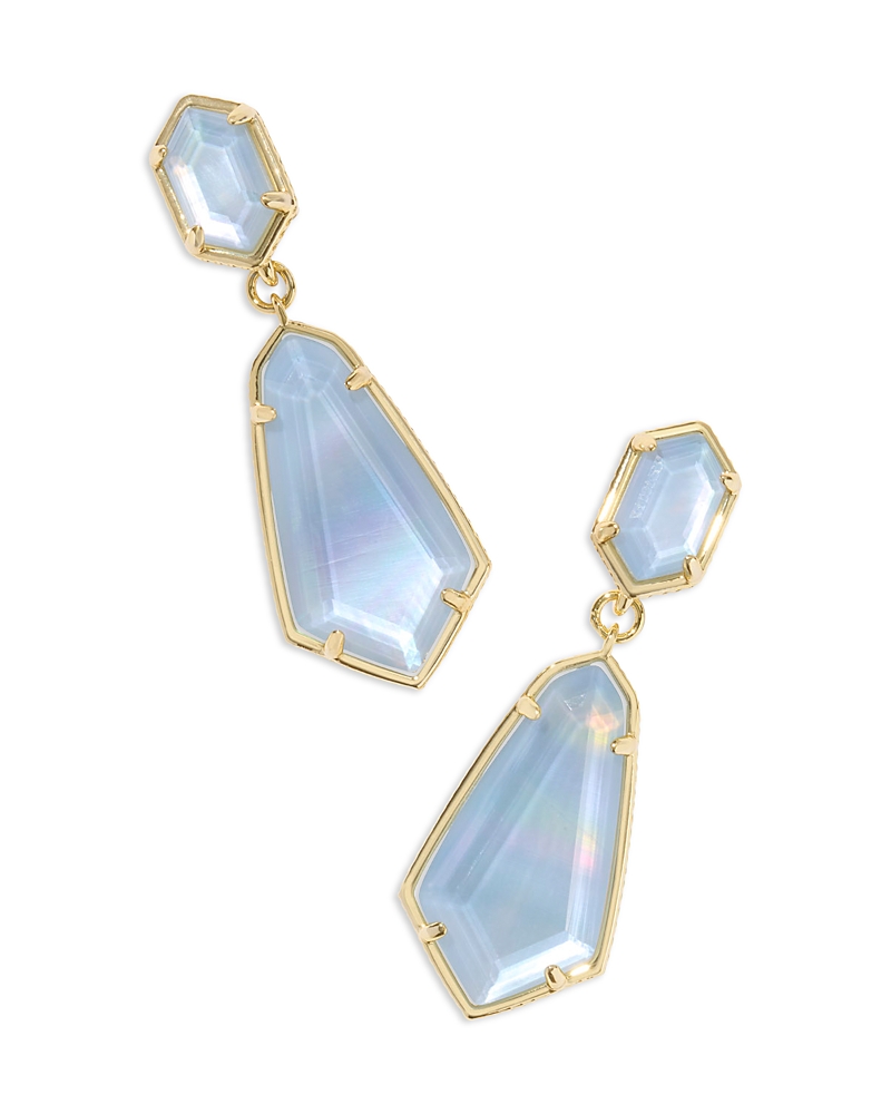 Kendra Scott Hallie Convertible Drop Earrings In Blue/gold
