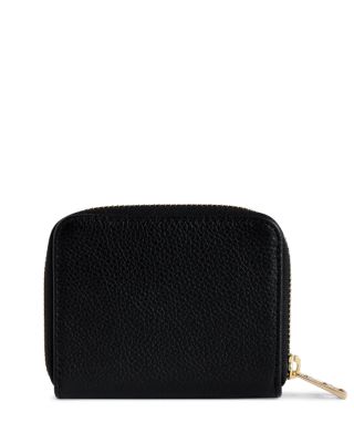 Mini Grained Leather Zip Wallet