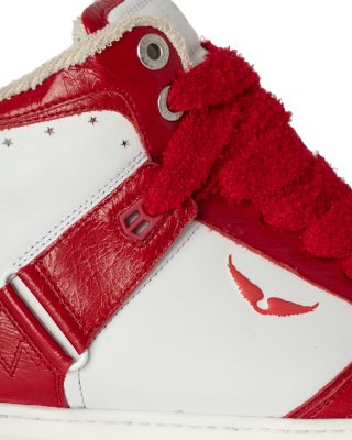 Men's High Wings Leather Sneakers