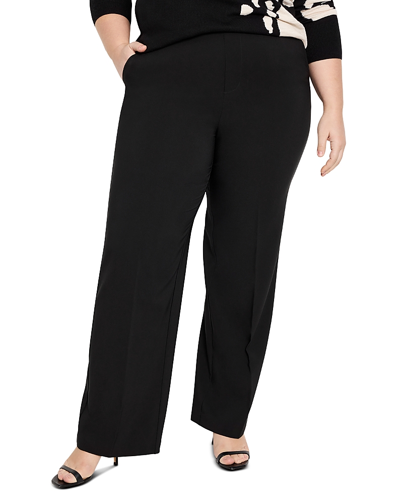 Nic+zoe Plus Lenox Wide Leg Pants In Black Onyx