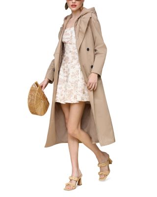 Quilted Bib Maxi Trench Coat
