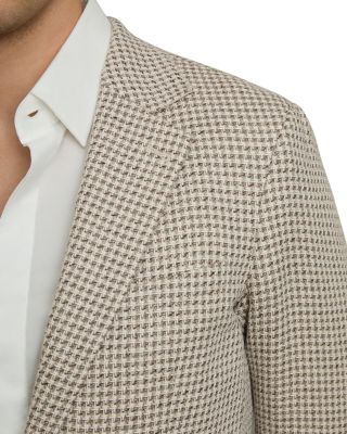 Slim Fit Dogtooth Check Blazer