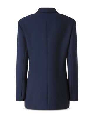 Wool Blend Double Breasted Jacket