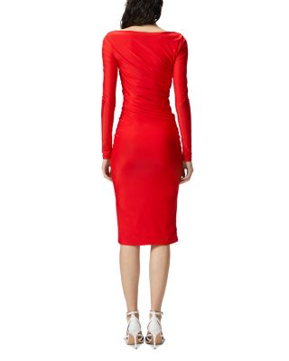 Long Sleeve Pencil Midi Dress