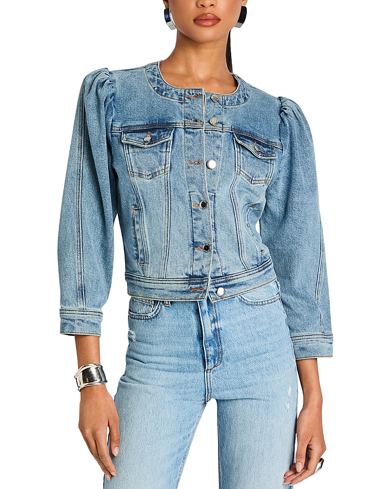 Shop Retroféte Tasha Denim Jacket In Tangier