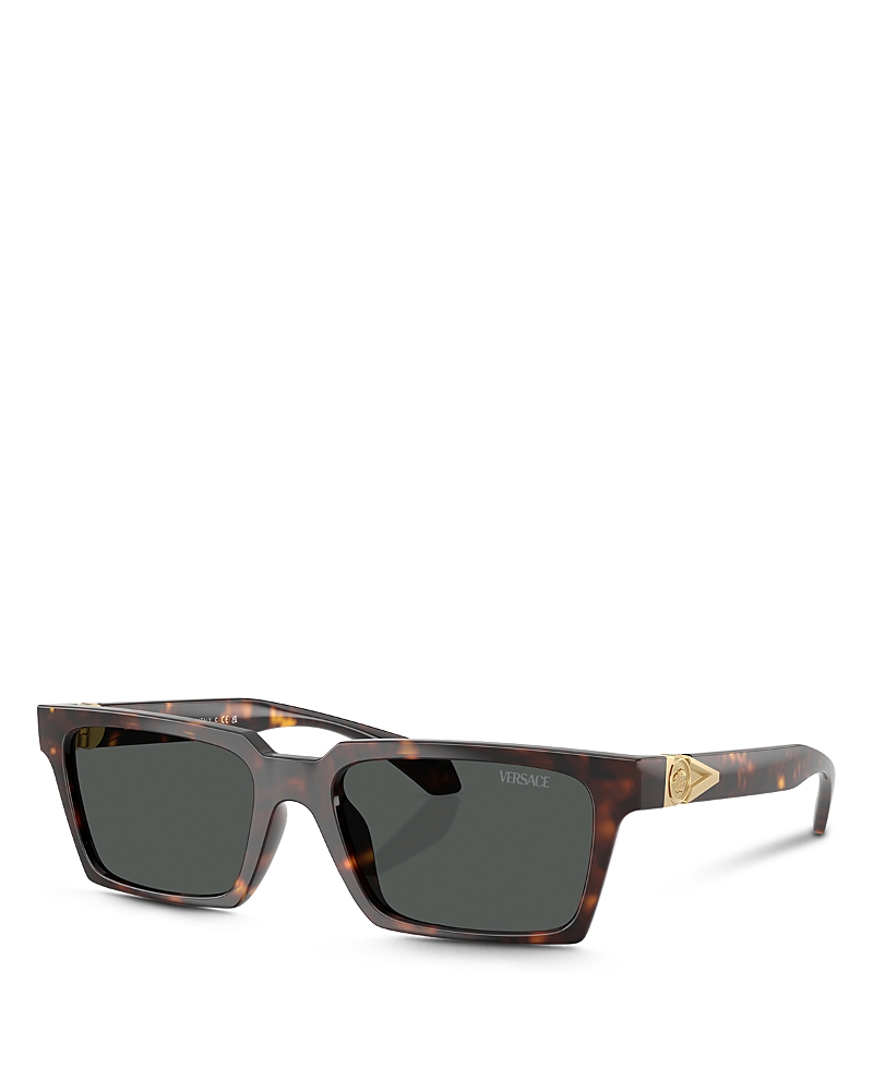 Versace Eyewear Square Frame Sunglasses In Havana