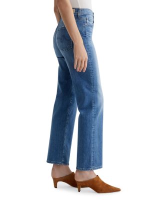 Brinley Mid Rise Straight Leg Jeans in Iris