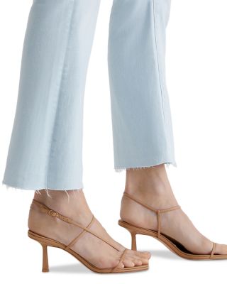 Farrah Mid Rise Cropped Bootcut Jeans in Heat Wave