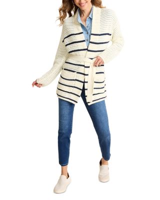 Stripe Crochet Stitch Cardigan