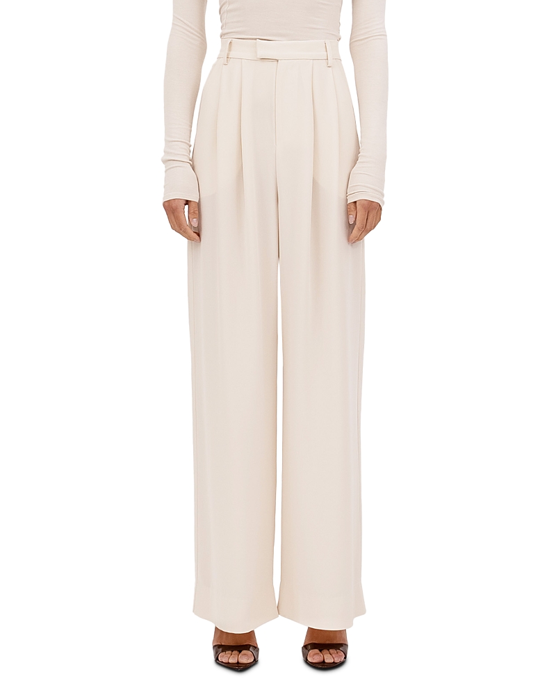 Nonchalant Label Santana Wide Leg Pants In Bone