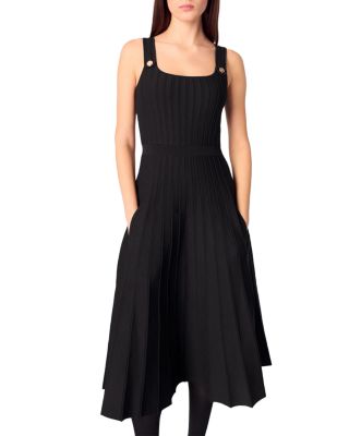 Maje Pleated Knit Midi Dress | Bloomingdale's Women