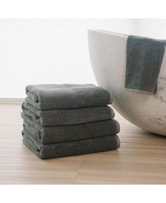 Ribbed Terry Bath Towels, Set of 2