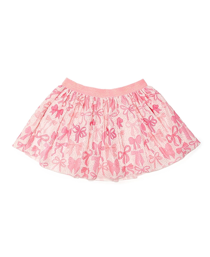 Sweet Wink Girls' Coquette Bow Tutu Skirt - Baby In Soft Pink
