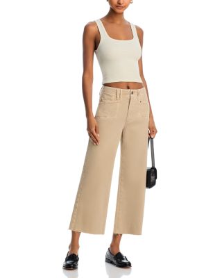Anessa High Rise Wide Leg Jeans in Vintage Soft Sand