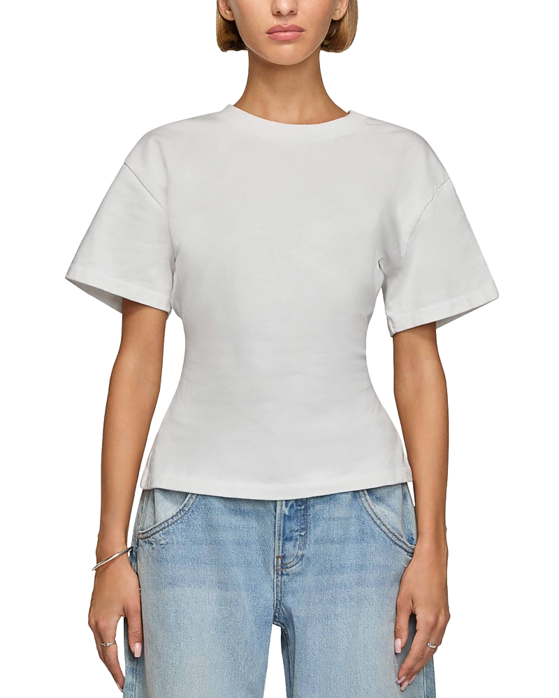 Eb Denim Eero Basic Crewneck T-shirt In Milk