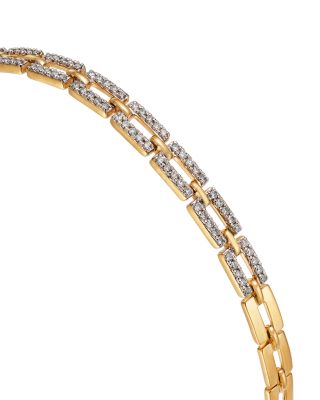 Diamond Link Bracelet in 14K Yellow Gold, 0.50 tcw