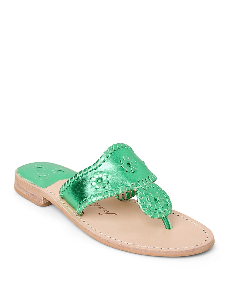 Jack Rogers Jacks Flip Flop In Bright Emerald