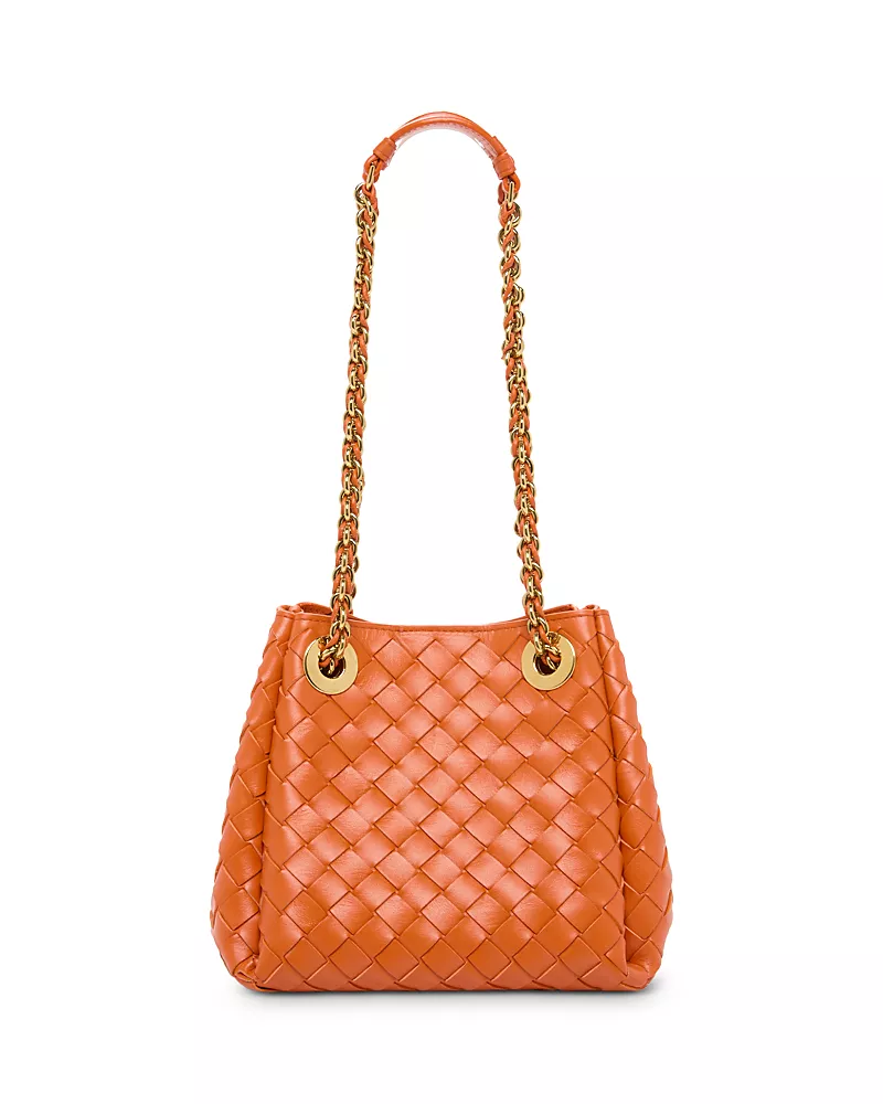 Bottega Veneta Small Parachute Intrecciato Leather Shoulder Bag