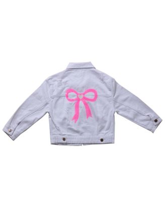 Girls' Patched Denim Jacket- Little Kid, Big Kid