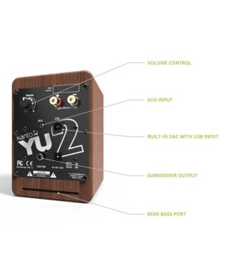 YU2 Powered Desktop Speakers - Pair