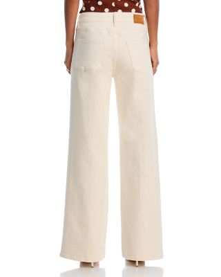 Sagit High Rise Wide Leg Jeans in Ecru