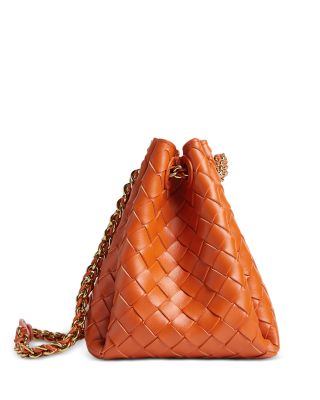 Small Parachute Intrecciato Leather Shoulder Bag