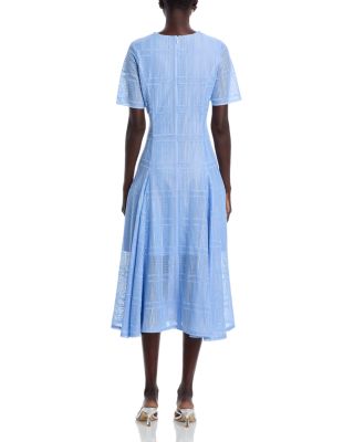 Linear Lace Midi Dress