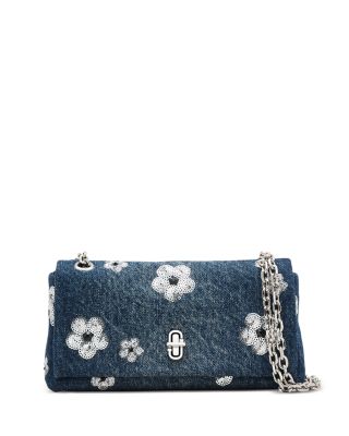 MARC JACOBS - The Sequin Daisy Denim Dual Chain Wallet