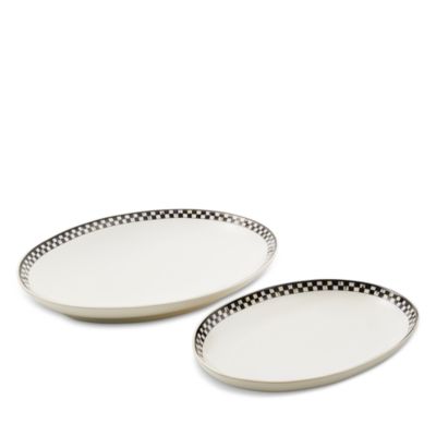 Courtly Check Everyday Oval Platters, Set of 2