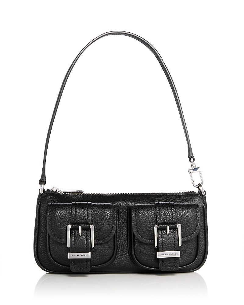 Michael Kors Zoe Small Convertible Pochette In Black