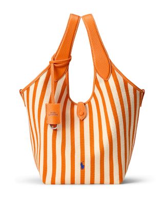 【POLO RALPH LAUREN】Polo Play Striped Canvas Tote トート Polo Ralph Lauren Polo Play Striped Canvas Medium Tote