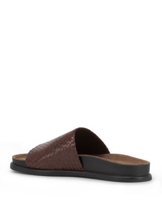 Women's Effie Woven Leather Slide Sandals