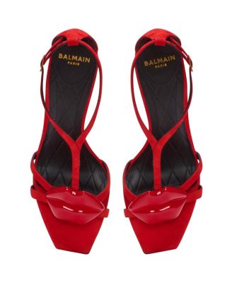 Women's Suede Lips Sandals