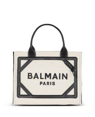 Balmain - Women's Raffia B-Army Tote Bag