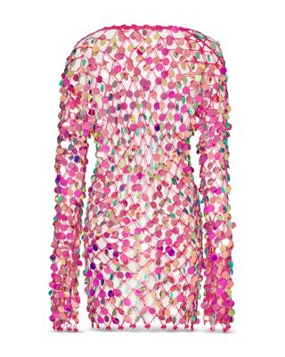 Embellished Crochet Dress Swim Cover-Up