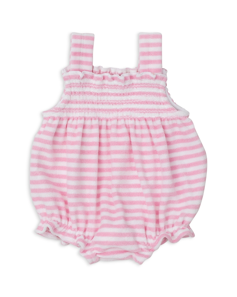 KISSY KISSY GIRLS' STRIPED TERRY BUBBLE ROMPER - BABY
