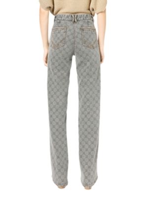 Anna Printed Jeans in Charcoal