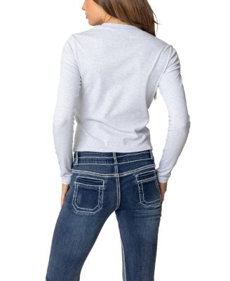 Cherry Leopard Star Long Sleeve T Shirt