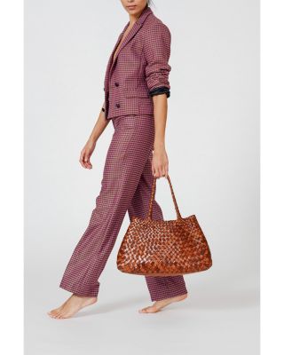 Santa Big Crocheted Leather Bag